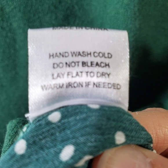 Anthro Skies are Blue Green V-Neck Sweater Blouse Size XS. - Picture 4 of 6